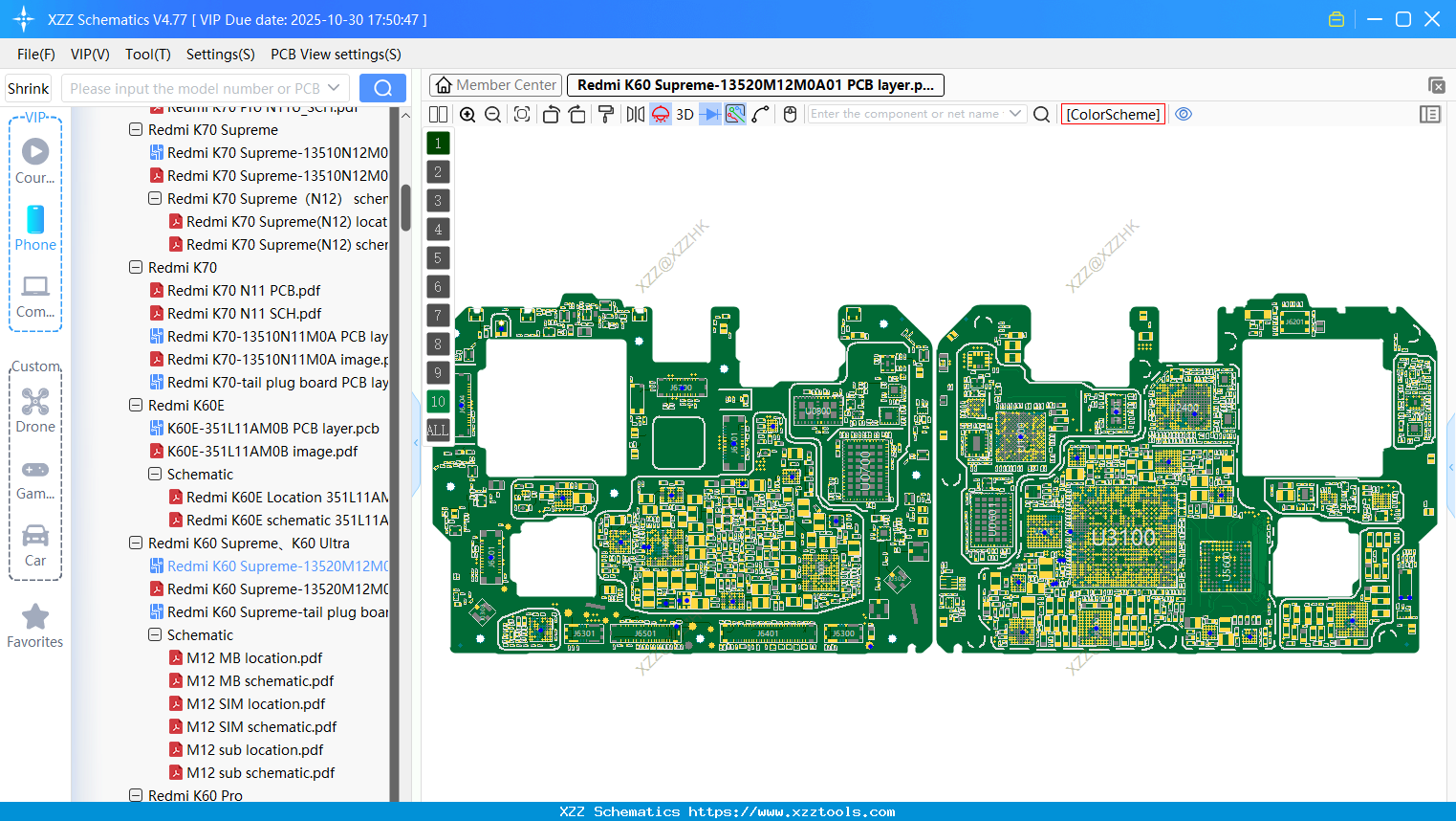 Xiaomi Redmi K60 Supreme-13520M12M0A01 PCB Layer